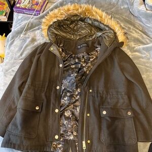 y2k guess winter coat